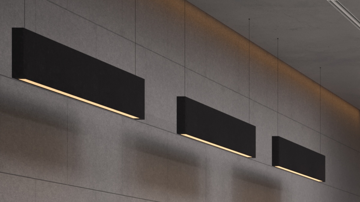 Acoustic Baffle Lighting